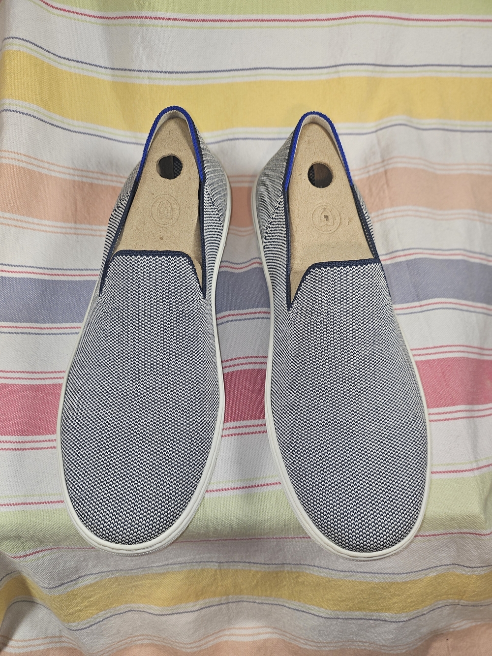 Rothy's The Original Slip On Sneaker In Anchor Blue